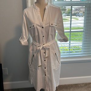 Silky feeling satin midi dress